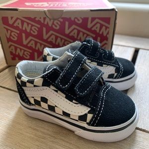 VANS Toddler Primary Check Old Skool V Shoe